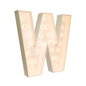 Wood Marquee - BOLD Font - Letter "W" - 4ft Tall
