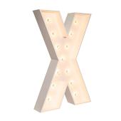 Wood Marquee - BOLD Font - Letter "X" - 4ft Tall