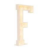 Wood Marquee Letter "F"