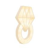 Wood Marquee "Ring Symbol"