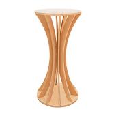 Slatted Plinth Pedestal - Torus Collection - Style F