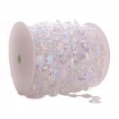 DecoStar™ Large Iridescent Crystal Beads - 66ft Roll