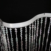 DecoStar™ BENDABLE 9ft. Jewel Crystal Iridescent Diamond Cut Curtain