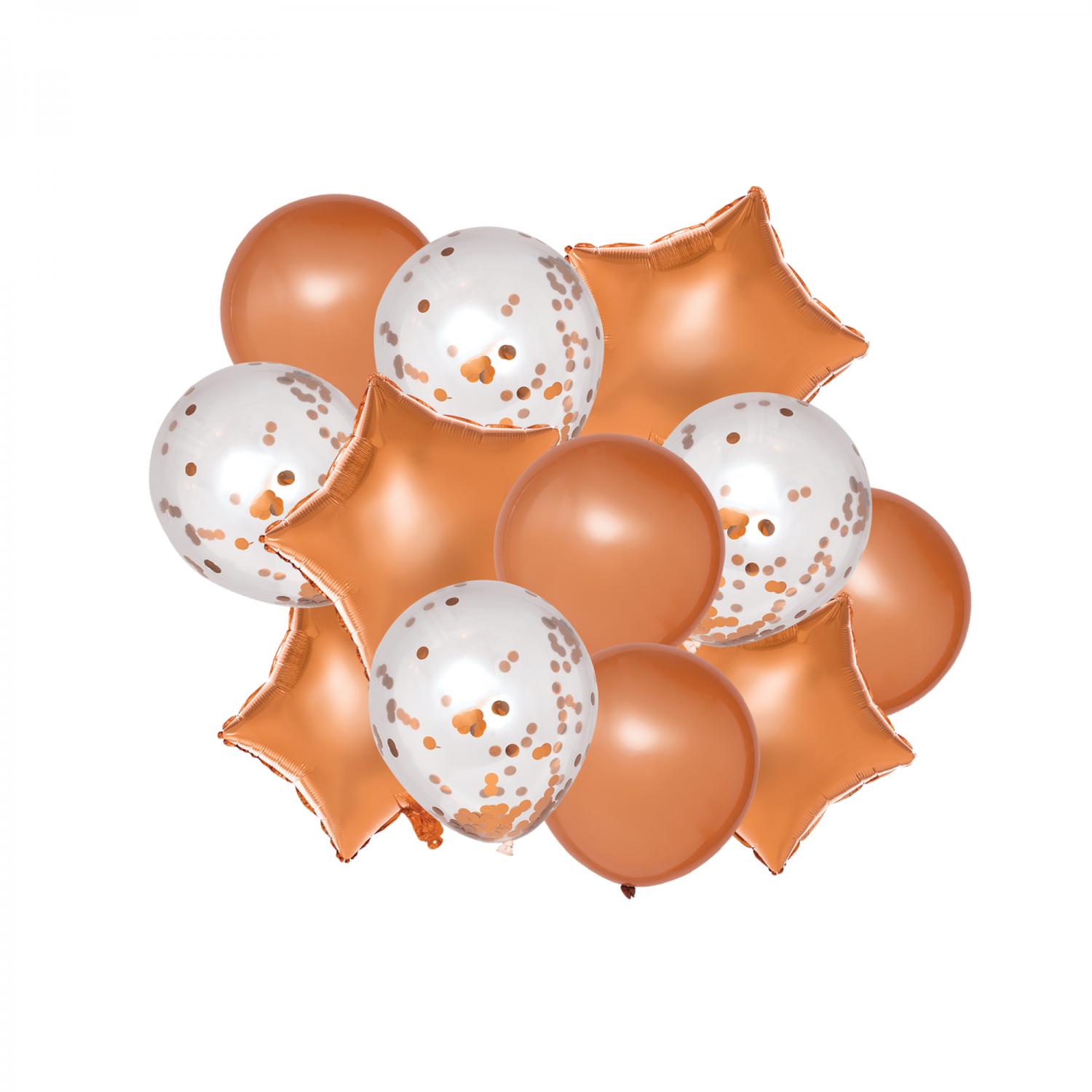 Rose Gold Helium Balloons Bouquet | Party Balloons Delivered