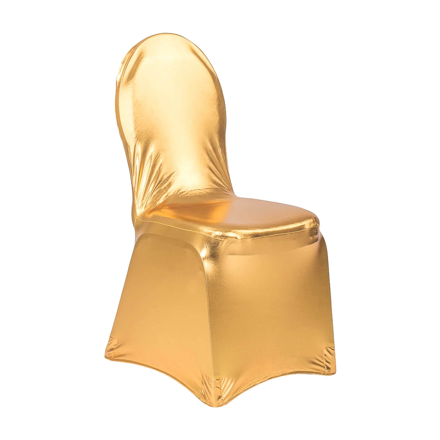 Metallic Gold Spandex Chair Covers