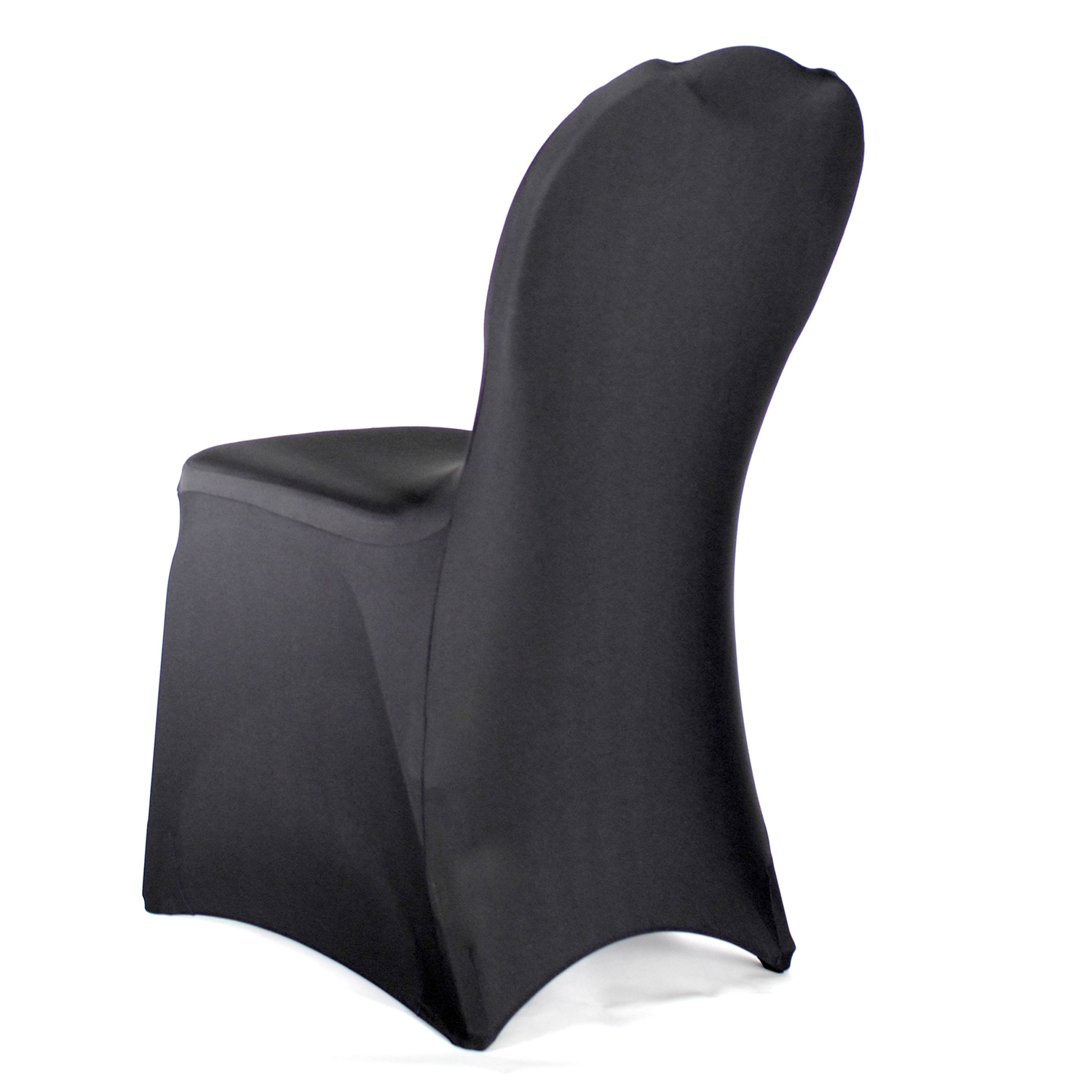 Black spandex chair covers