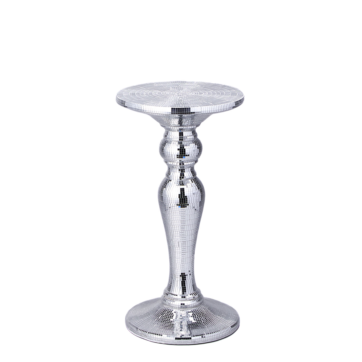 Decostar Mosaic Floor Standing Vase 25 Silver