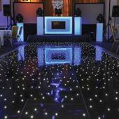 Black LED Starlight Dance Floor Kit - 16ft x 16ft (includes Flight Case)