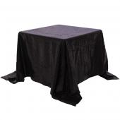 Square 90" x 90" Sequin Tablecloth by Eastern Mills - Premium Quality - Black