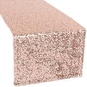 Standard Sequin Table Runner by Eastern Mills - Blush/Rose Gold