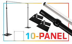 10-Panel Black Anodized Kits (70-120 Feet Wide)