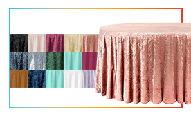 120\" Premade Velvet Tablecloths