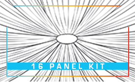 16-Panel Starburst Ceiling Draping Kit