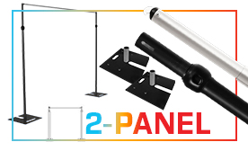 2-Panel Black Anodized Kits (14-24 Feet Wide)