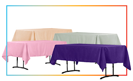 60\" x 102\" Rectangular 200 GSM Polyester Tablecloth