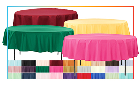 90\" Round 200 GSM Polyester Tablecloth