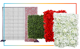 Grid Style Floral Walls