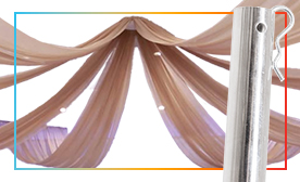 Starburst Ceiling Draping Kits