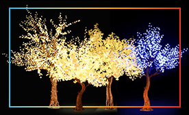 LED Lighted Trees