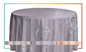 Rose Linen Burnout Tablecloth