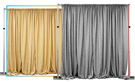 Sequin Curtains - 20ft Long