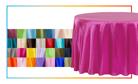 Shantung Satin “Capri” Tablecloths