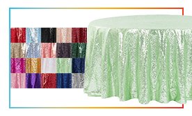 Standard Sequin Tablecloths 120\"