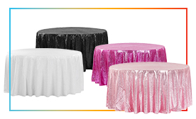 Standard Sequin Tablecloths 120\"