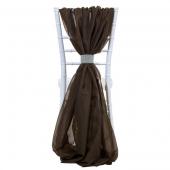 DecoStar™ Single Piece Simple Back Chair Accent - Chocolate Brown