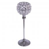 DecoStar™ Real Crystal Goblet/Candle holder -LG 13.5" tall