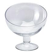 Decostar™ Glass Pedestal Bias Bowl 9"