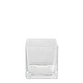 Decostar™ Glass Square Cube Vase 5" - 12 Pieces