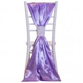 DecoStar™ Satin Single Piece Simple Back Chair Accent - Lilac