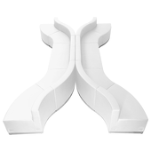 Titan Series Leather Reception Configuration Style "UU" 10 Pieces "White"