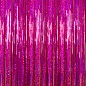 Fuchsia - Holographic Fringe Curtain - Many Size Options