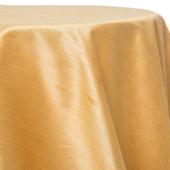 Gold - Shantung Satin “Capri” Tablecloth - Many Size Options