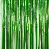 Green - Plastic Wet Look Fringe Curtain - Many Size Options