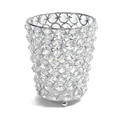 DecoStar™ Real Crystal Cylinder Candle Holder - MED