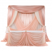 Romantic Theme Pro-Designed Backdrop or 4 Post Canopy Kit - 6ft-14ft Tall