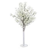 Metal Stand - Comes with 9 Flowering Branches - White