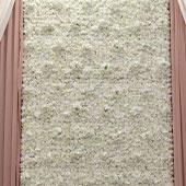 8ft x 12ft Portable Mixed White Floral Backdrop Kit