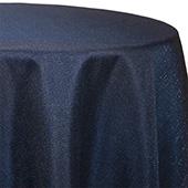 Navy - Designer Glitz Linen Broad Tablecloth by Eastern Mills - Many Size Options