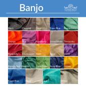 50% OFF LIQUIDATION – Banjo Cloth Drape Panel by Eastern Mills w/ Sewn Rod Pocket - 16ft - IVORY