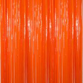 Orange - Plastic Wet Look Fringe Curtain - Many Size Options