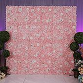 8ft x 12ft Portable Mixed Blush Floral Backdrop Kit