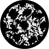 Floral 8 - Stock Gobo for Gobo Light Projectors - Choose your size!