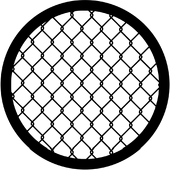 Wire Fence - Stock Gobo for Gobo Light Projectors - Choose your size!