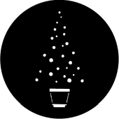 Christmas Tree A - Stock Gobo for Gobo Light Projectors - Choose your size!