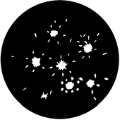 Fireworks 3C - Stock Gobo for Gobo Light Projectors - Choose your size!