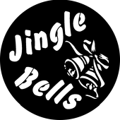Jingle Bells - Stock Gobo for Gobo Light Projectors - Choose your size!